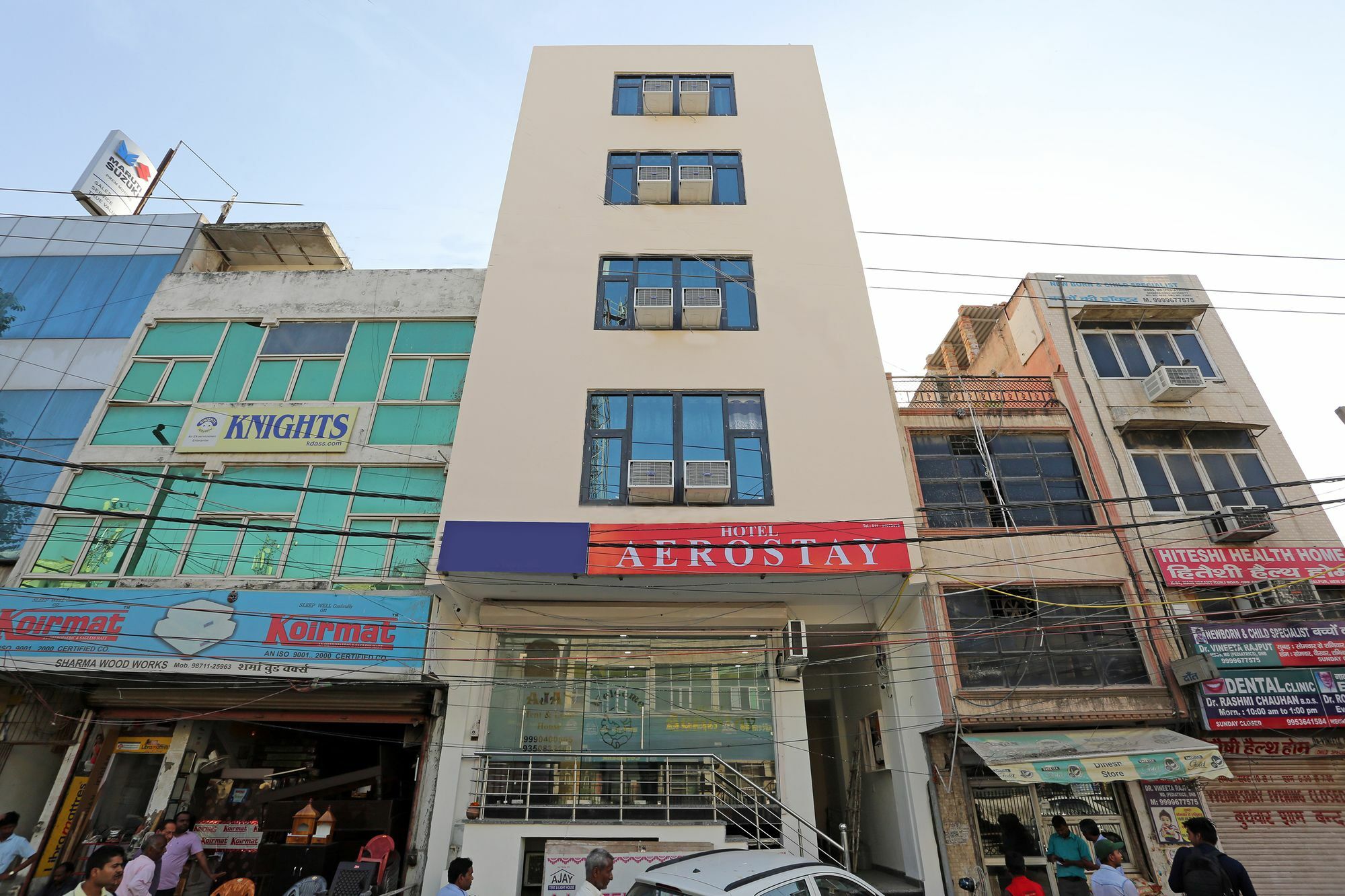 Hotel Aero Stay New Delhi Exteriör bild